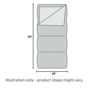 Coleman Kids 50 Sleeping Bag, Pink, 60" x 26"